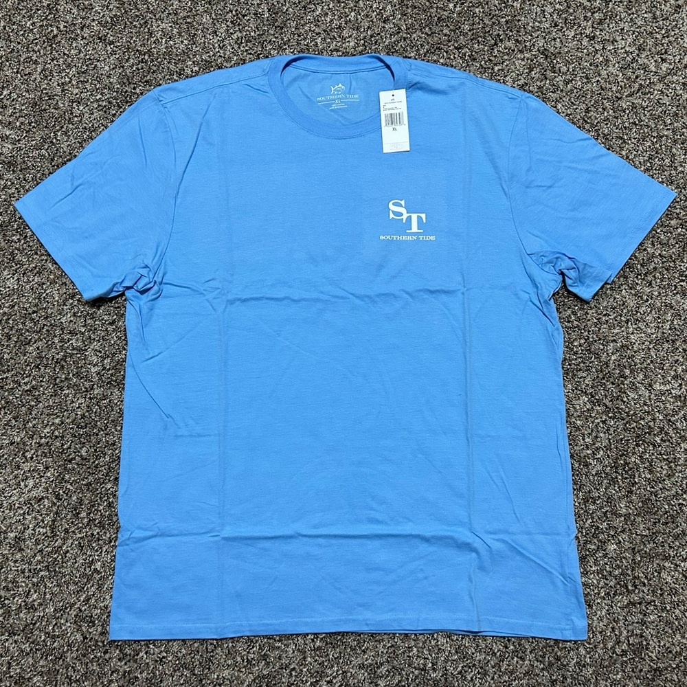 NWT — Southern Tide The Perfect Cast Tee — XL — Ocean Channel